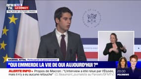 Gabriel Attal: "Quand on fait le choix de s'opposer à la vaccination, oui, on s'écarte de la citoyenneté"