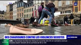 Lille: une performance réalisée ce samedi sur la Grand-Place pour illustrer l'ampleur des violences sexistes