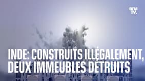 Inde: construits illégalement, ces deux immeubles ont été démolis