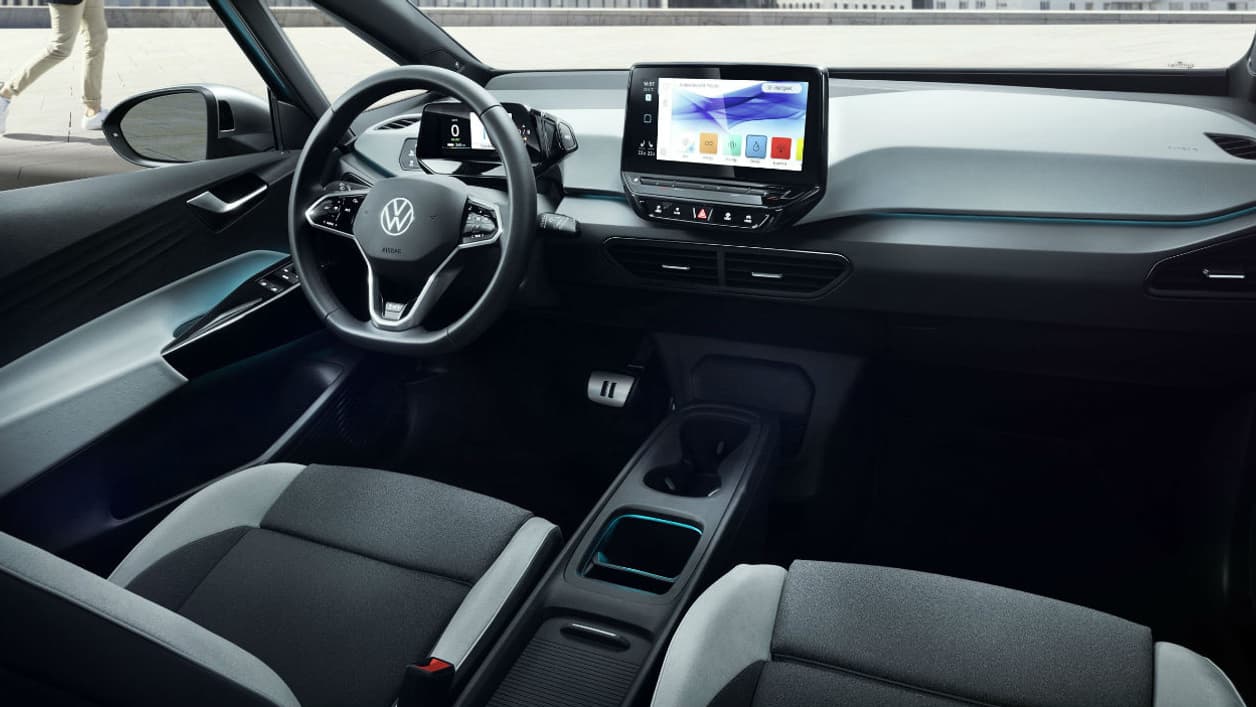 L'intérieur très épuré de cette Volkswagen ID3.