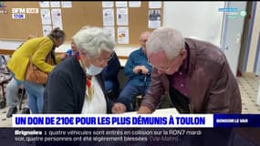Toulon: un don de 210 euros pour les bénéficiaires des Petits frères des pauvres
