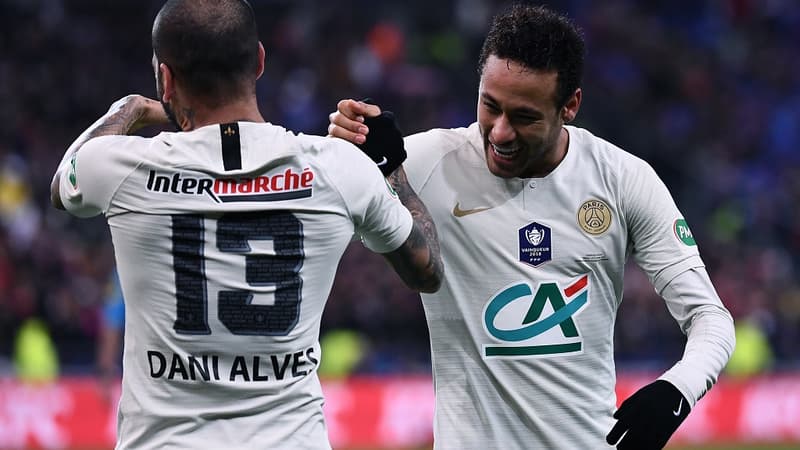 Alves et Neymar