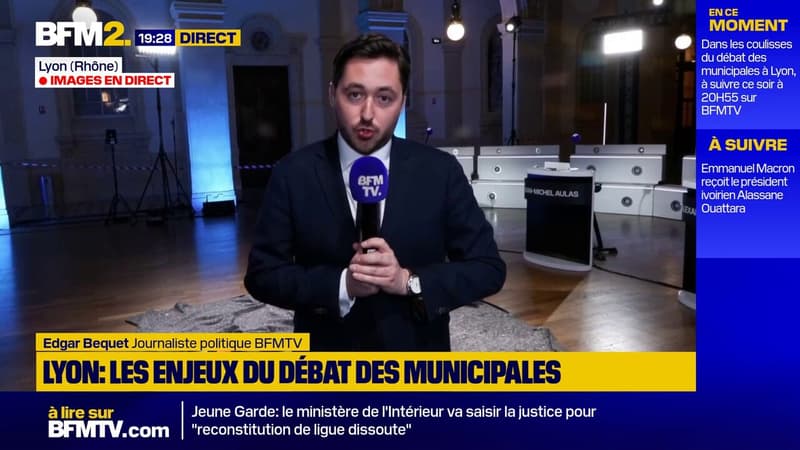 Municipales: enjeux de taille ce soir pour les candidats à la mairie de Lyon qui s'affrontent dans un débat à suivre à partir de 20h55 sur BFMTV et BFM Lyon