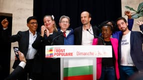 Mathilde Panot, Jean-Luc Mélenchon et Manuel Bompard (LFI)
