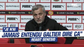 "Je n'ai jamais entendu Galtier tenir ce genre de propos" réagit Genesio