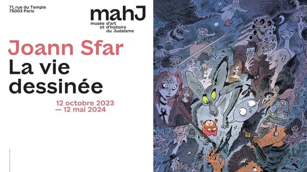 L'affiche de l'exposition du Mahj sur Joann Sfar