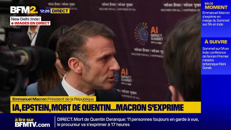 Mort de Quentin: Emmanuel Macron exhorte tous les partis "à faire le ménage" dans leurs rangs