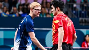 Felix Lebrun et Fan Zhendong aux Jeux olympiques de Paris, le 8 août 2024