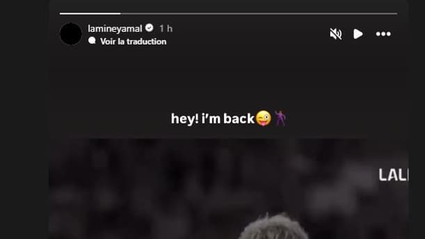 Lamine Yamal annonce son retour sur les réseaux sociaux, le 26 septembre 2025