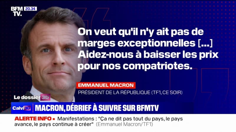 Inflation: Emmanuel Macron souhaite 