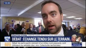 Échange tendu avec des gilets jaunes: Sébastien Lecornu dénonce "des personnes qui viennent proférer des menaces"