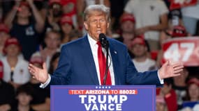 Donald Trump à Tempe, en Arizona, le 24 octobre 2024