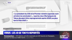 Coronavirus: les JO de Tokyo reportés en 2021