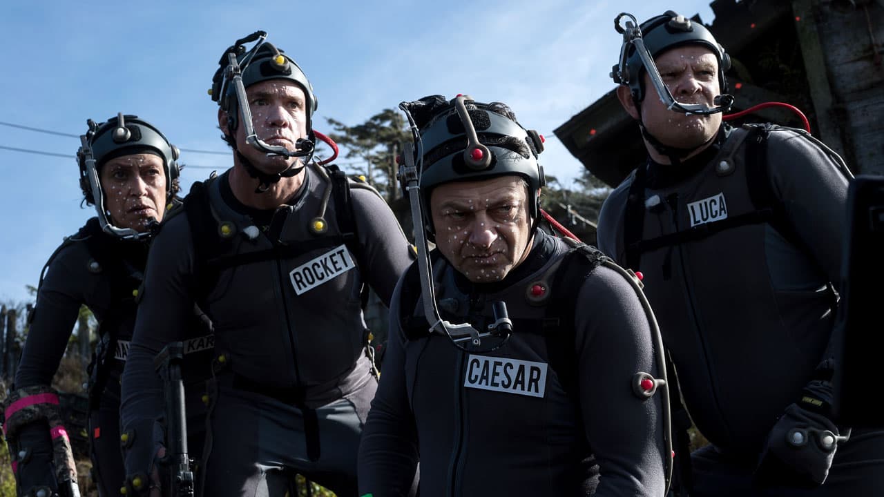 Andy Serkis sur le plateau de tournage de "La Planète des Singes - Suprématie" Andy Serkis sur le plateau de tournage de "La Planète des Singes - Suprématie"