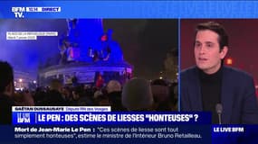 Rassemblement pour célébrer la mort de Jean-Marie Le Pen: "Le comportement est odieux", estime Gaëtan Dussausaye (RN)