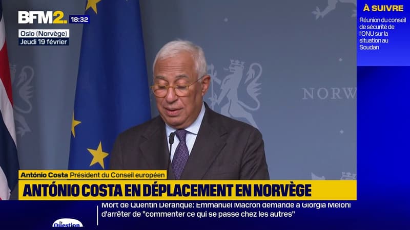 En Norvège, António Costa loue un allié "fidèle" de l’UE