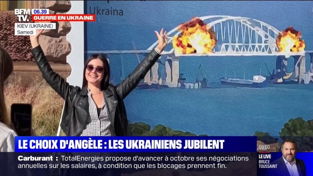 le choix dangele apres la destruction partielle du pont de crimee