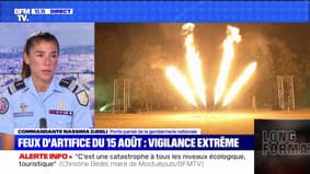 Face aux risques d'incendies, annuler les feux d'artifice "est une décision sage", affirme la commandante Nassima  Djebli, porte-parole de la gendarmerie nationale