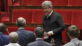 Jean-Luc Mélenchon à l'Assemblée nationale, le 27 juin 2017.