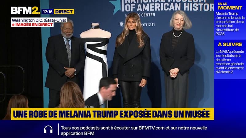 Melania Trump remet sa robe de bal d'investiture 2025 au Smithsonian museum