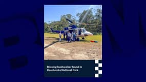 La police de l'État de Nouvelle-Galles du Sud annonce avoir retrouvé un randonneur perdu pendant 13 jours dans le parc national de Kosciuszko en Australie