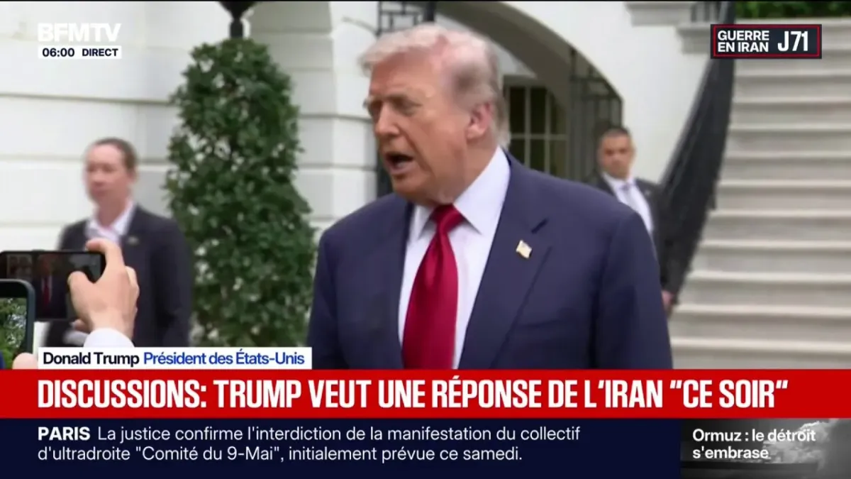Guerre au Moyen-Orient: Donald Trump attend incessamment une réponse de ...