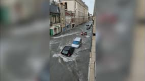 Le centre-ville de Reims a été touché ce lundi soir par des inondations après des pluies diluviennes.