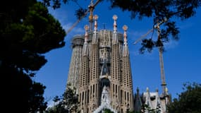 Vue générale de la Sagrada Familia le 16 septembre 2020 à Barcelone