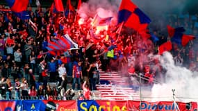 Les supporters du Gazélec Ajaccio