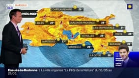 Météo Bouches-du-Rhône: des températures estivales, jusqu'à 29°C à Marseille