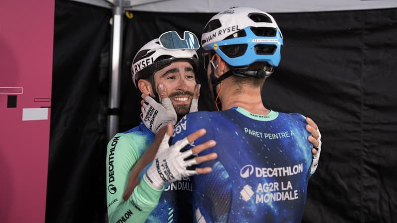 Valentin et Aurélien Paret-Peintre sur le Giro le 14 mai 2023