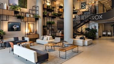 Dans cet hôtel Ibis, c'est le nouveau design d'intérieur baptisé Plaza, qui décore l'établissement.