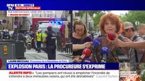 Laure Beccuau (procureure de la République de Paris): "Nous avons des premiers éléments qui nous conduisent à confirmer que cette explosion est partie de l'immeuble"