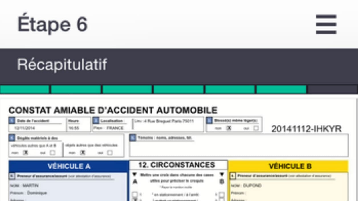 Même le constat à l'amiable passe au numérique Même le constat à l'amiable passe au numérique