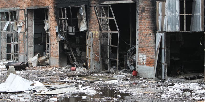 Dnipro après une attaque russe, le 18 novembre 2025. (image d'illustration)