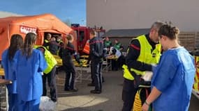 Plus de 200 pompiers ont été mobilisés pour cet exercice de grande ampleur.