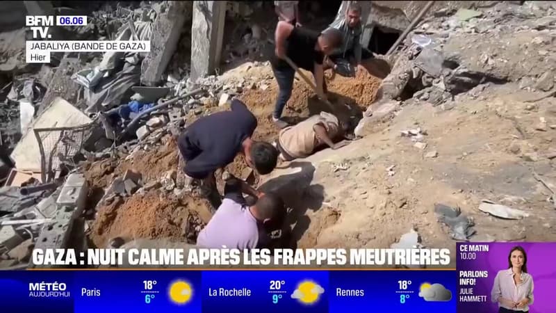 Gaza: une nuit calme après les frappes meurtrières israéliennes