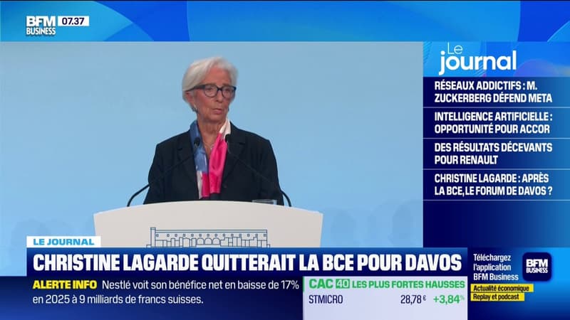 Christine Lagarde va-t-elle rejoindre Davos ?