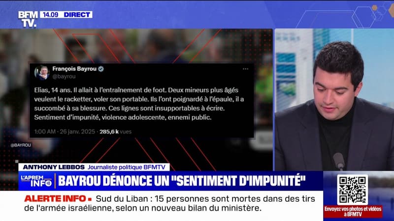 Mort d'Élias : les réactions des personnalités politiques