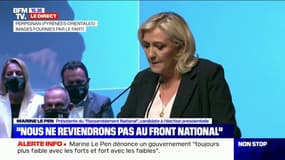 Marine Le Pen dénonce un État "toujours plus fort avec les faibles et toujours plus faible avec les forts"