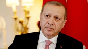 Recep Tayyip Erdogan en visite officielle à Londres le 15 mai 2018
