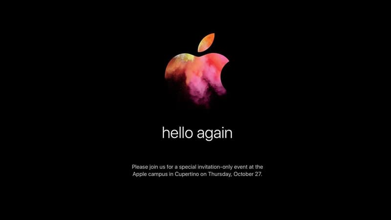 L'invitation envoyée par Apple