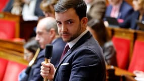 Jean-Philippe Tanguy, président délégué du groupe de députés RN, à l'Assemblée nationale le 17 février 2023 