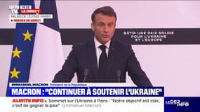 Sommet sur l'Ukraine à Paris: "Le temps n'est pas à la levée des sanctions", déclare Emmanuel Macron