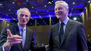 Bruno Le Maire et Jean-Dominique Senard lors d'une rencontre fin 2019.