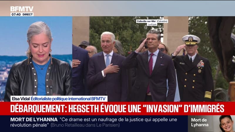 Débarquement: Pete Hegseth évoque une "invasion" d'immigrés pour la "civilisation occidentale"