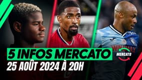Faye, Vermeeren, Ayew... Les 5 infos mercato du 25 août à 20h