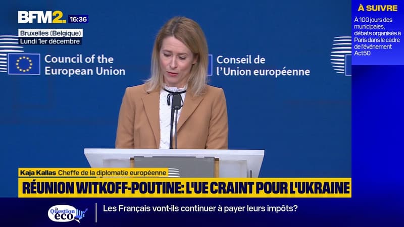 Négociations sur l'Ukraine: les Russes "pensent pouvoir nous avoir à l'usure", estime la cheffe de la diplomatie européenne
