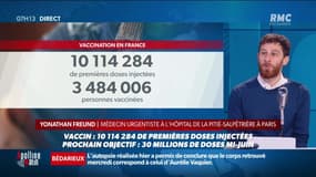 Covid-19: 10 millions de français vaccinés, a-t-on le droit d'être optimiste ? "La situation est de plus en plus préoccupante, les choses ne s'arrangent pas" pour Yonathan Freund, médecin urgentiste à l'hôpital de la Pitié-Salpêtrière à Paris