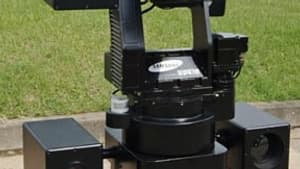 Le robot sentinelle de Samsung en Corée du Sud.